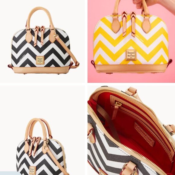 DOONEY & BURKE CHEVRON BITSY BAG - Picture 1 of 8